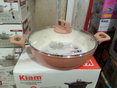 Picture of 30CM Kiam Multipan With Glass Lid CERAMIC Multicolor