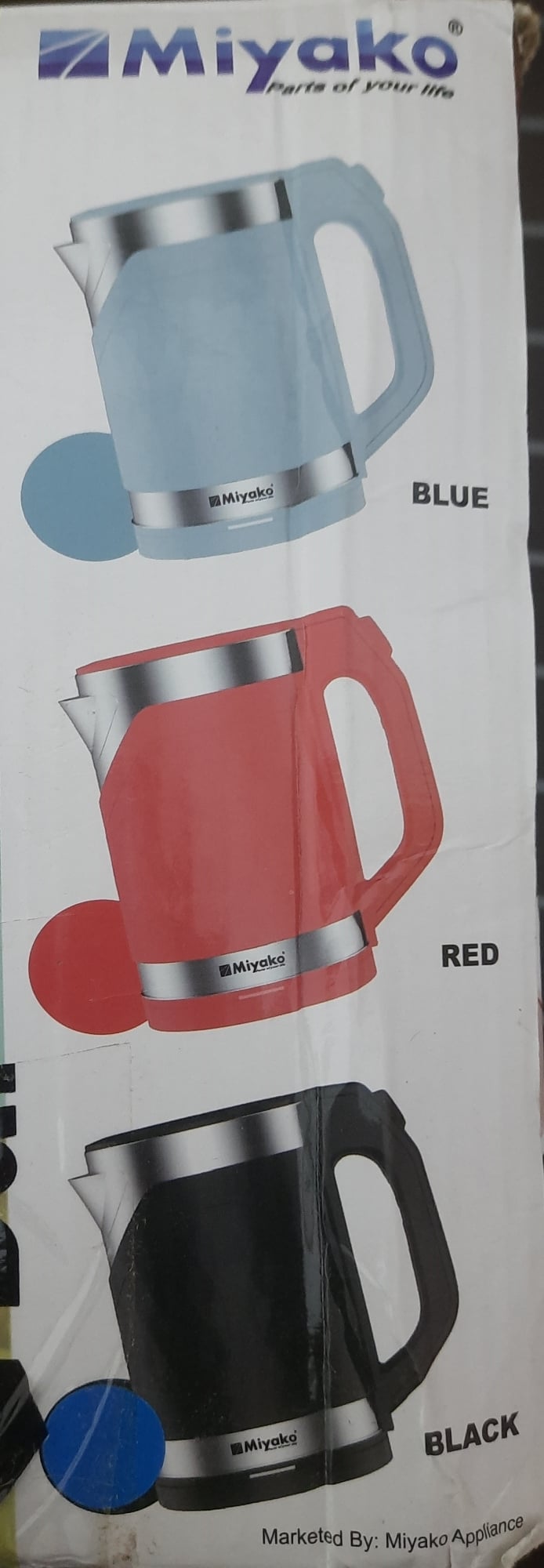 Picture of Miyako electric kettle MJK-18 (1.8 Liter) Multicolor