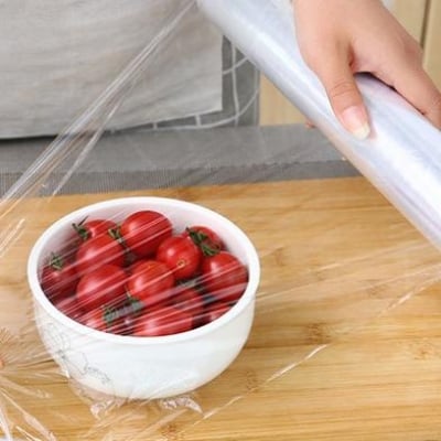 Picture of Diamond Plastic Stretch Wrapping paper (60 Meter) for keeping Food fresh Food grade Multicolor