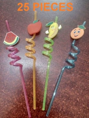Picture of 25Pcs Straw for Kids & Party for every day Useful for Juice Drinks Home office or travel - Coffee Mug - Coffee Mug Multicolor