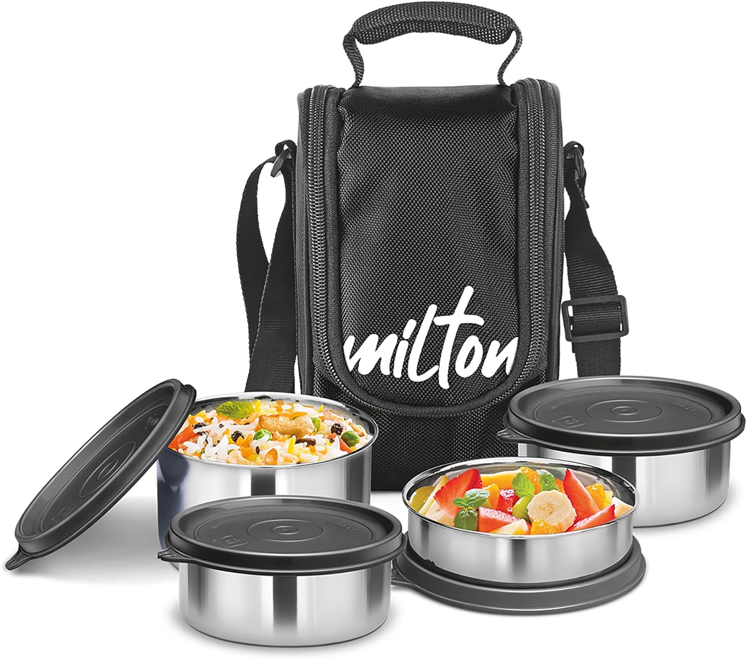 Picture of Milton Tasty Stainless Steel Lunch Box Multicolor