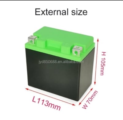 Picture of motorcycle Lithium battery box