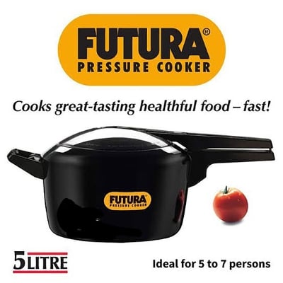 Picture of 5 Liter Futura Hard Anodized Pressure Cooker Multicolor