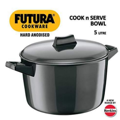 Picture of Hawkins Futura Hard Anodised Cook n Serve 5 Liter Multicolor