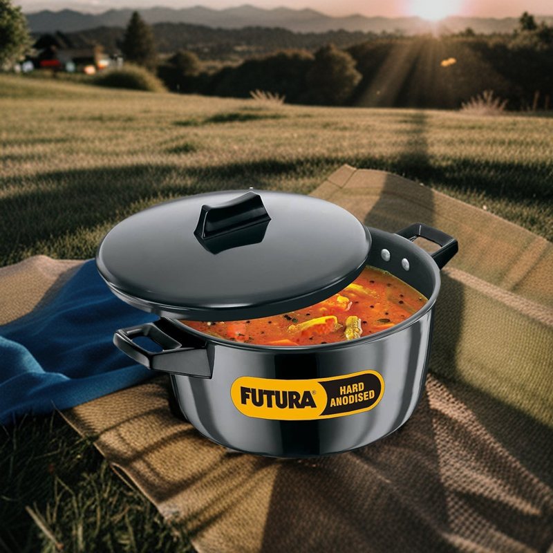 Picture of Hawkins Futura Hard Anodised Cook n Serve 4 Liter Multicolor