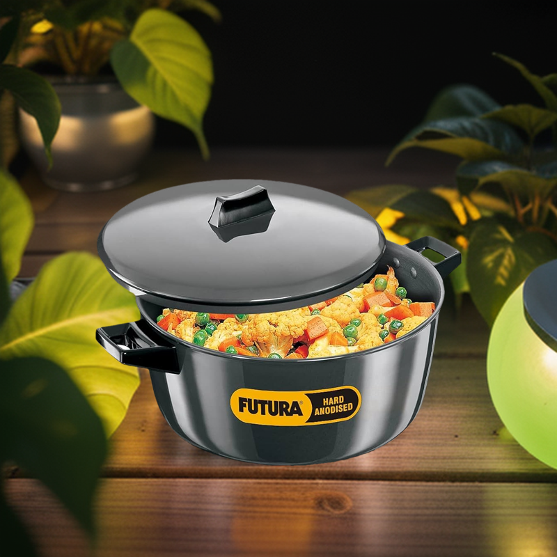 Picture of Hawkins Futura Hard Anodised Cook n Serve 6 Liter Multicolor