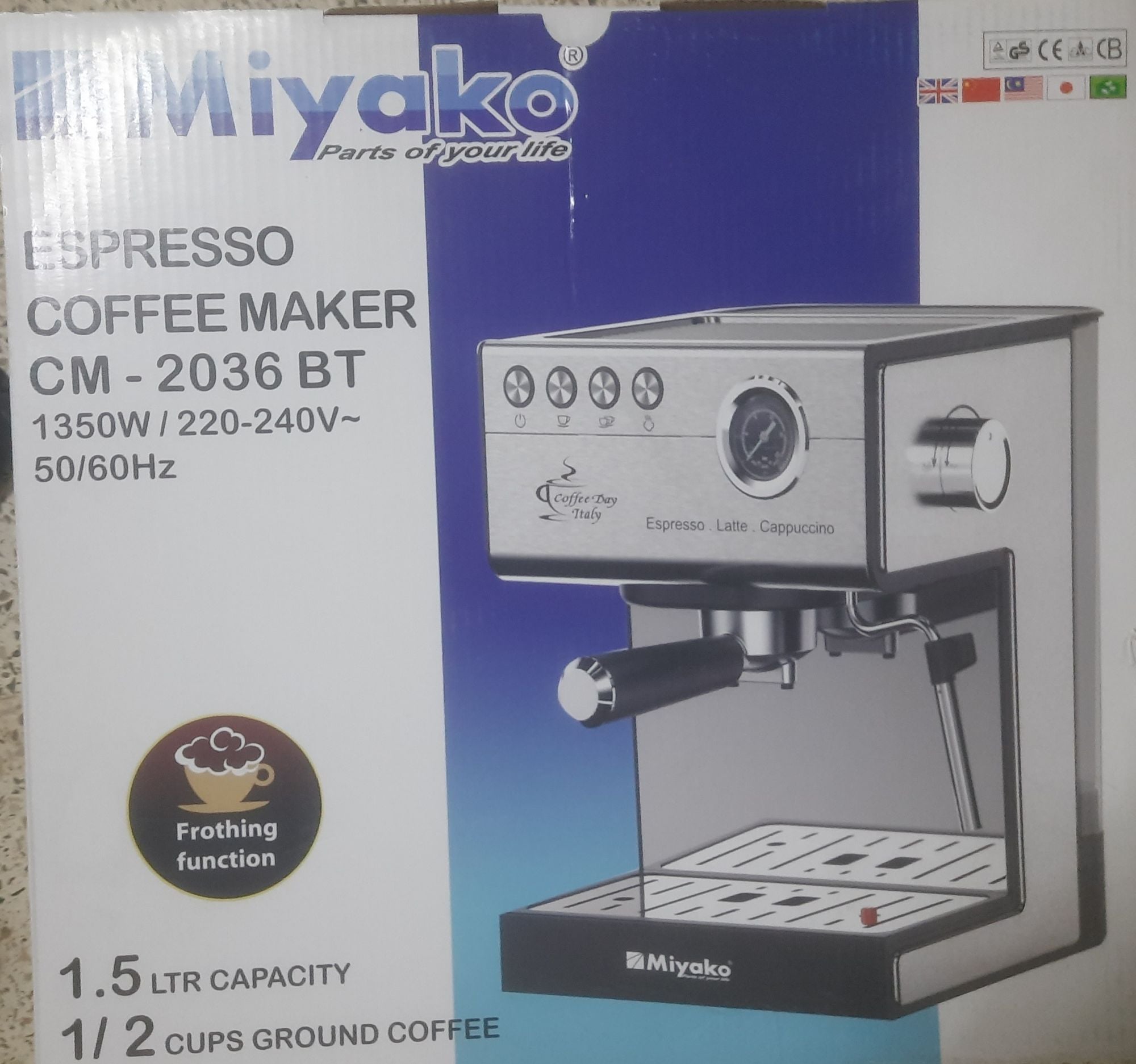 Picture of Miyako Espresso Coffee Maker CM-2036 BT Multicolor