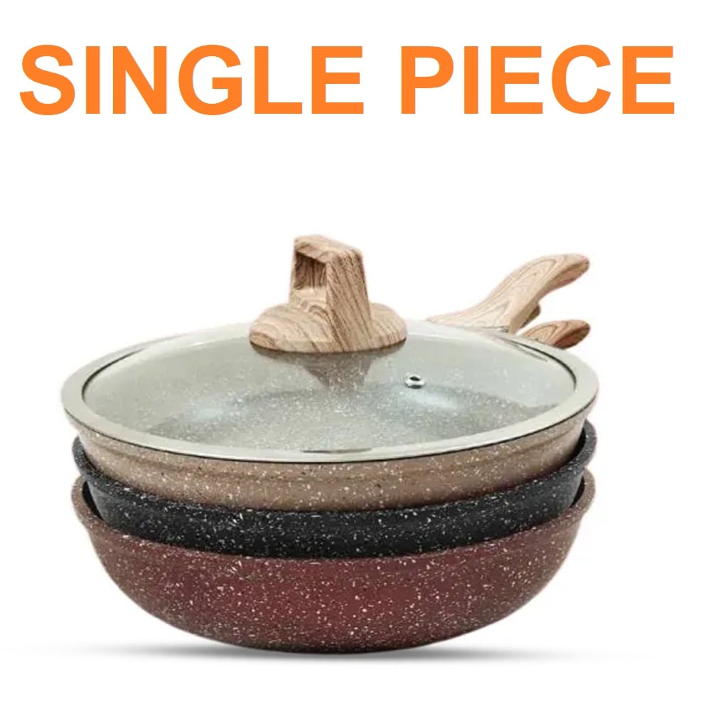 Picture of 26CM MGC Ajnur Marble Frypan With Glass Lid Multicolor