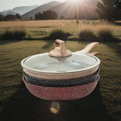 Picture of 28CM MGC Ajnur Marble Frypan With Glass Lid Multicolor
