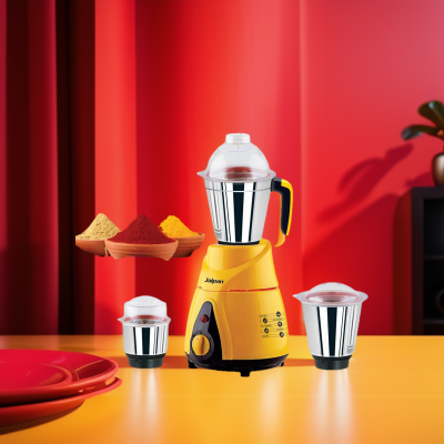 Picture of Jaipan BUTLER 850 WATT 3 in 1 Mixer Grinder YELLOW / WHITE Multicolor