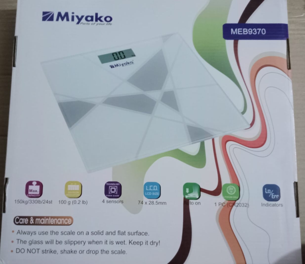 Picture of Miyako Personal Electronic Scale 9374 / 9370 Multicolor