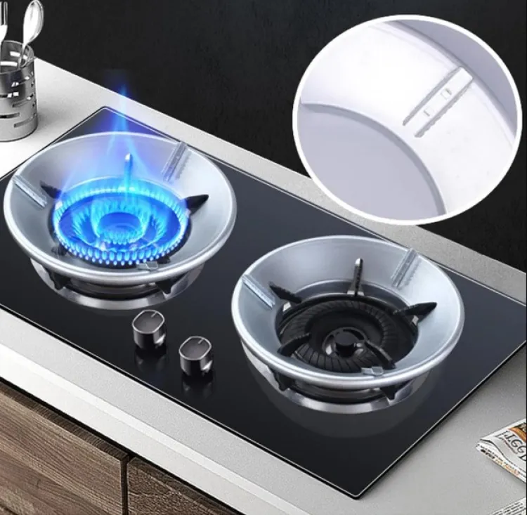 Picture of High Efficiency Gas Stove Energy Saving Cover Heat Insulation Pot Holder Wind Shield Rack 