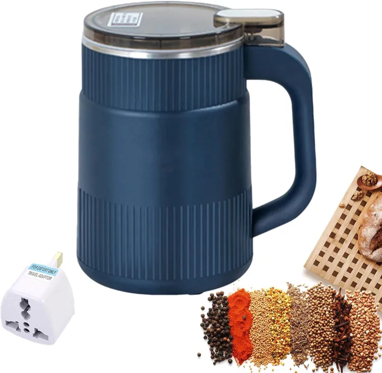 Picture of Household Small Powder Grinding Machine, Stainless Steel Electric Spice Grinder Fine Powder, Multifunctional Powder Grinder for Kitchen, Coffee Grinder Machine for Spices Multicolor