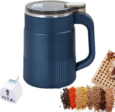 Picture of Household Small Powder Grinding Machine, Stainless Steel Electric Spice Grinder Fine Powder, Multifunctional Powder Grinder for Kitchen, Coffee Grinder Machine for Spices Multicolor