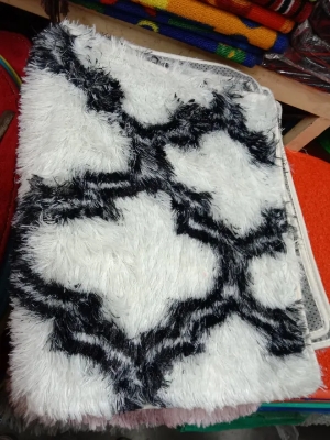 Picture of 40/60 CM Paposh Feather Touch sheepskin Floor Mat rugs for Bedroom 1 pcs Multicolor