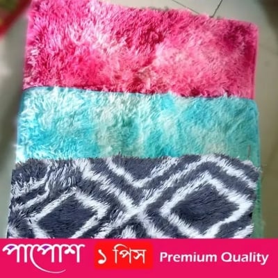 Picture of 40/60 CM Paposh Feather Touch sheepskin Floor Mat rugs for Bedroom 1 pcs Multicolor