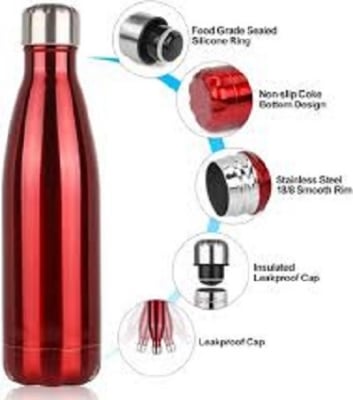 Picture of 500ml Thermos Stainless Steel Insulated Cup Bottle For Water Tea Coffee Multicolor