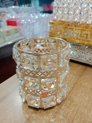 Picture of Candle Crystal Decor Christmas Decor Wedding Decor Desktop Adornment Candle Stand Home Decor Candle Holder European Style Candlestick Multicolor