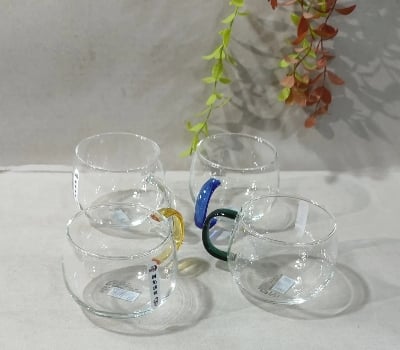 Picture of 4 pcs Deli GLASS CUP GPB26-L4 410ML Multicolor