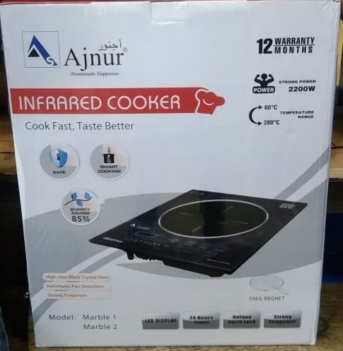 Picture of Ajnur MARBLE Infrared Cooker INVERTER FOR ANY POT 2200WATT 