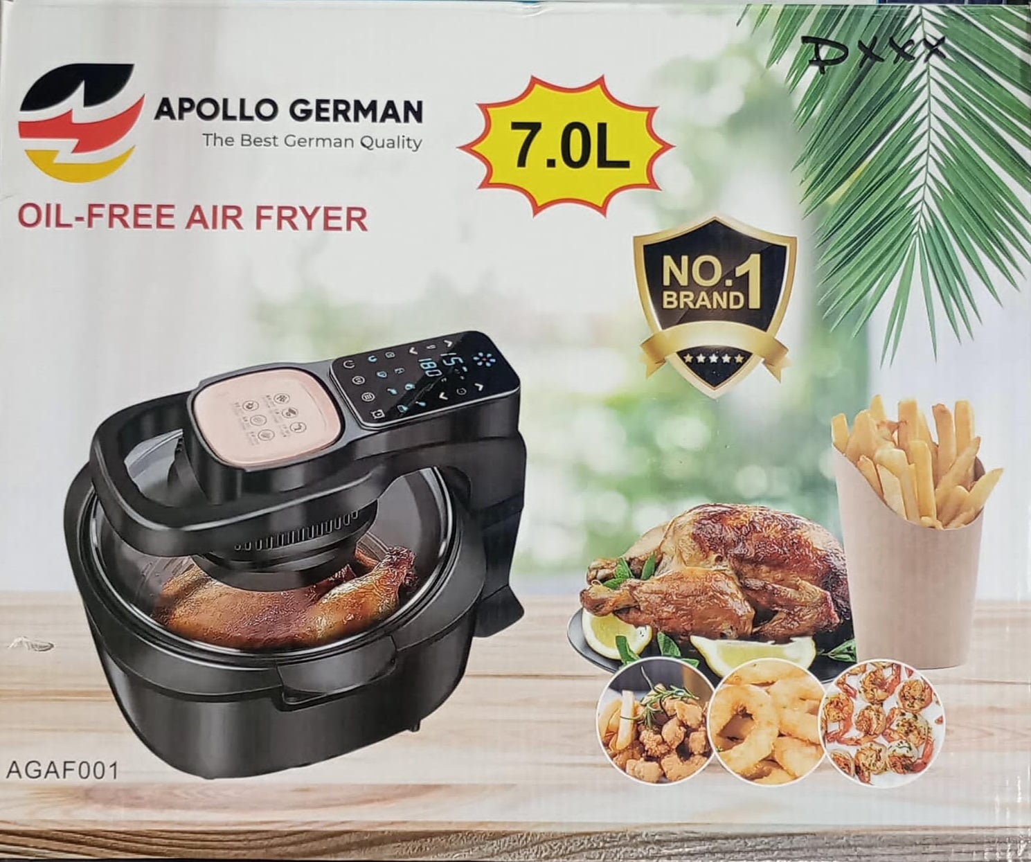 Picture of 7 Liter Apollo German Air Fryer AGAF001 / AGAF002 Multicolor