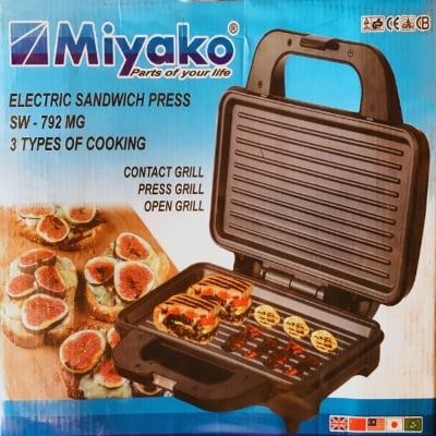 Picture of Miyako Big Size Electric Sandwich Maker/Sandwich Press/ Sub-sandwich Maker SW-792 Multicolor