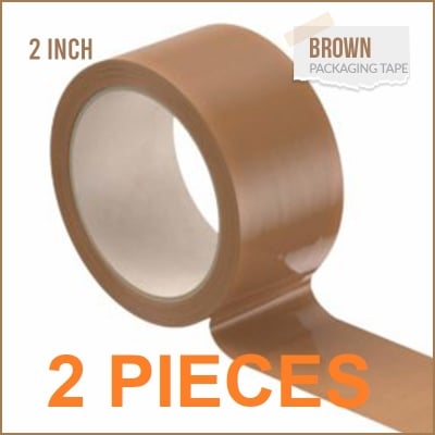 Picture of 2 Pieces Cello Brown Tape 2'' inch Width 80 Yard Multicolor