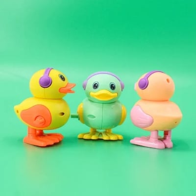 Picture of Cute And Little Clockwork Jumping Duck Toy for Kids Set of 1 Multicolor