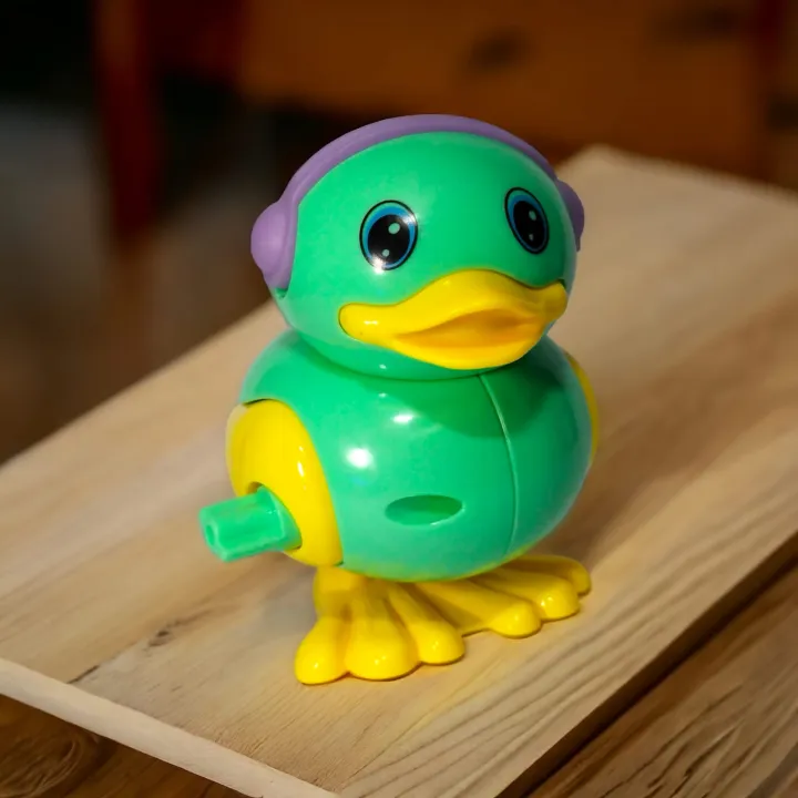 Picture of Cute And Little Clockwork Jumping Duck Toy for Kids Set of 1 Multicolor
