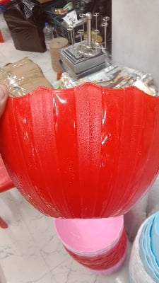 Picture of Plastic Round Mukut Bati, Mukut Bowl for Kitchen Multicolor
