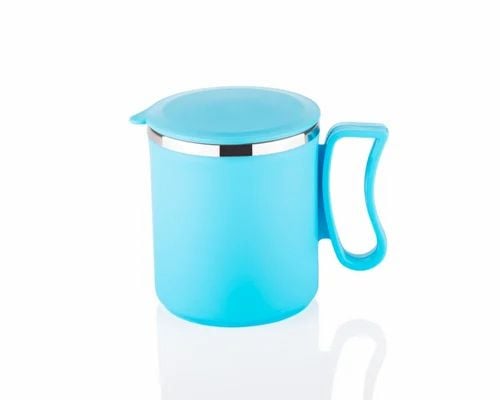 Picture of 1pcs Coffee Mug with Stainless Steel for Tea Milk Mug Inner Stylist Double Wall Cup for Home Office Restaurant Use Gift Hot mug Stainless steel inner Multicolor