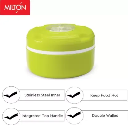 Picture of MILTON Tiffin Lunch Box 330 ml Thermoware Food Fun Big Multicolor