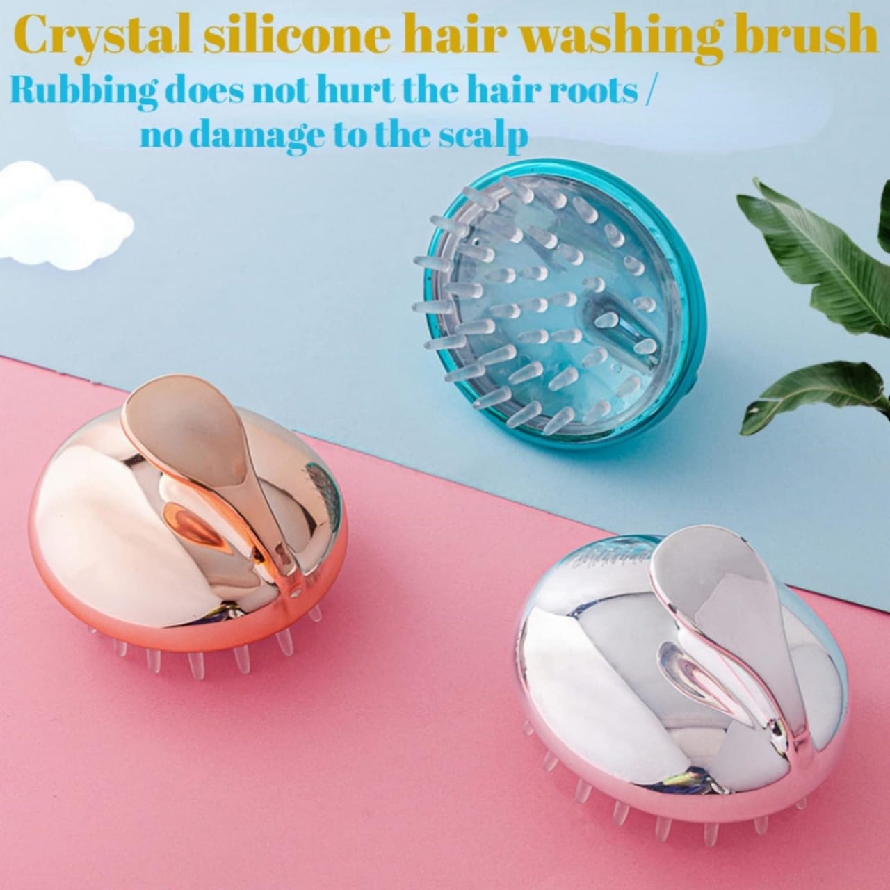 Picture of Hair Scalp Massager Shampoo Brush Head Shower Massager Hair Washing Massage Comb Hair Brush for Adult & Kids 