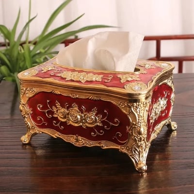 Picture of Universal Luxury European Style Acrylic Tissue BoxFashion High Grade Home/ Office/ Hotel/ Car Facial Tissue Box Multicolor