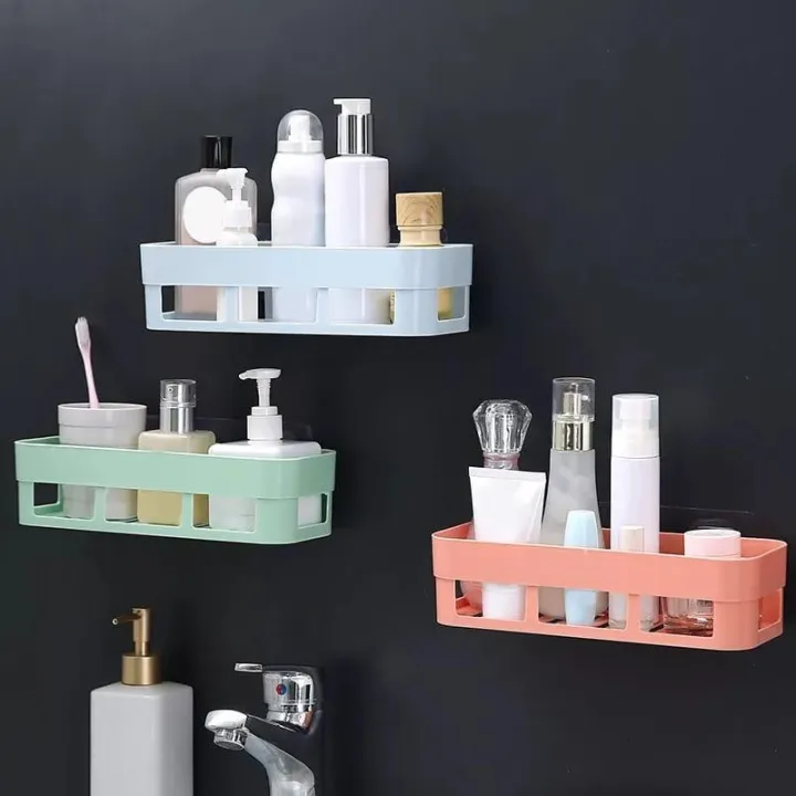 Picture of Bathroom Wall Shelf Square- Multicolor Multicolor
