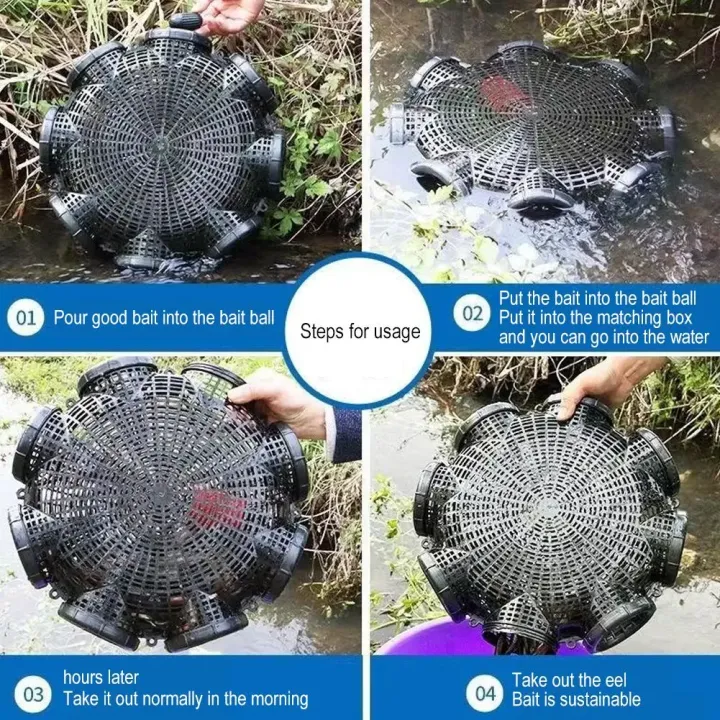 Picture of Fish net Fishing outdoor Nets Mesh Cage Black