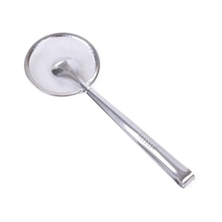 Picture of Kitchen Multi-purpose Filter Spoon Tongs Fried Food Strainer Clamp Colander Tool Silver