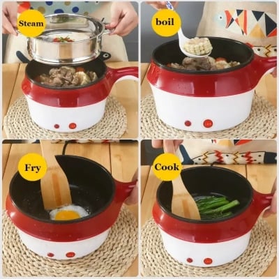 Picture of Mini Electric Multi Cooker with steamer Multicolor