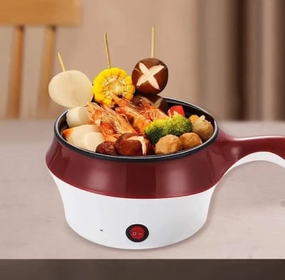 Picture of Mini Electric Multi Cooker with steamer Multicolor