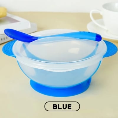 Picture of Baby Suction Feeding Bowl with Heat Sensitive Spoon Multicolor