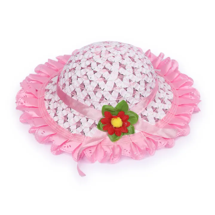 Picture of Kids Girls Stylish and Beautiful Hat Cap Topi (1 Years-6 Years) Multicolor,S