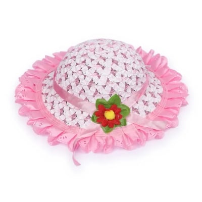 Picture of Kids Girls Stylish and Beautiful Hat Cap Topi (1 Years-6 Years) Multicolor,S