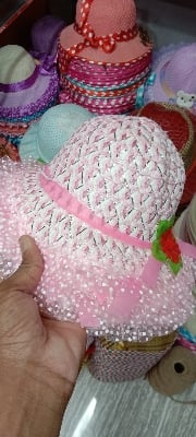 Picture of Kids Girls Stylish and Beautiful Hat Cap Topi (1 Years-6 Years) Multicolor,S