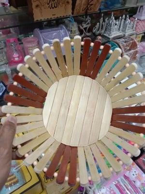 Picture of Durable wooden fruits basket large size for kitchen and dining use Multicolor