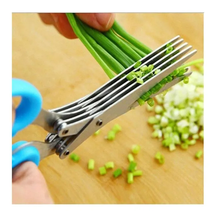 Picture of Multi Bleed Vegetable Cutting Scissors Silver