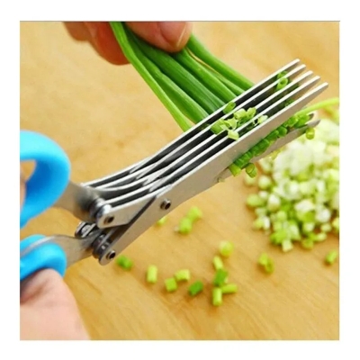 Picture of Multi Bleed Vegetable Cutting Scissors Silver