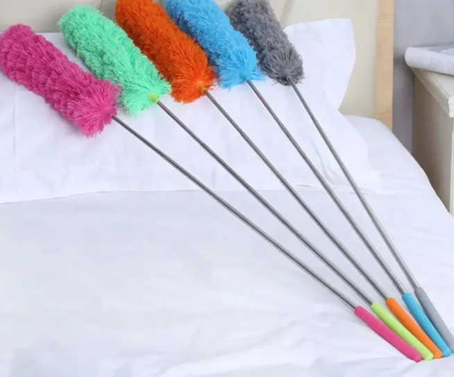 Picture of Extendable Handle Microfiber Duster for Cleaning, Dusters with Telescoping Extension Pole Mini Dusters for Cleaning Car Window Multicolor