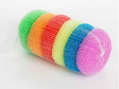 Picture of 6 Pieces Dish Wash Scrubber - Multi Color Multicolor