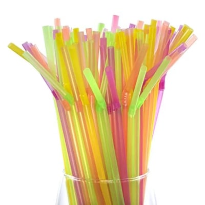 Picture of Best Quality Flexible Straws - 100pcs Multicolor