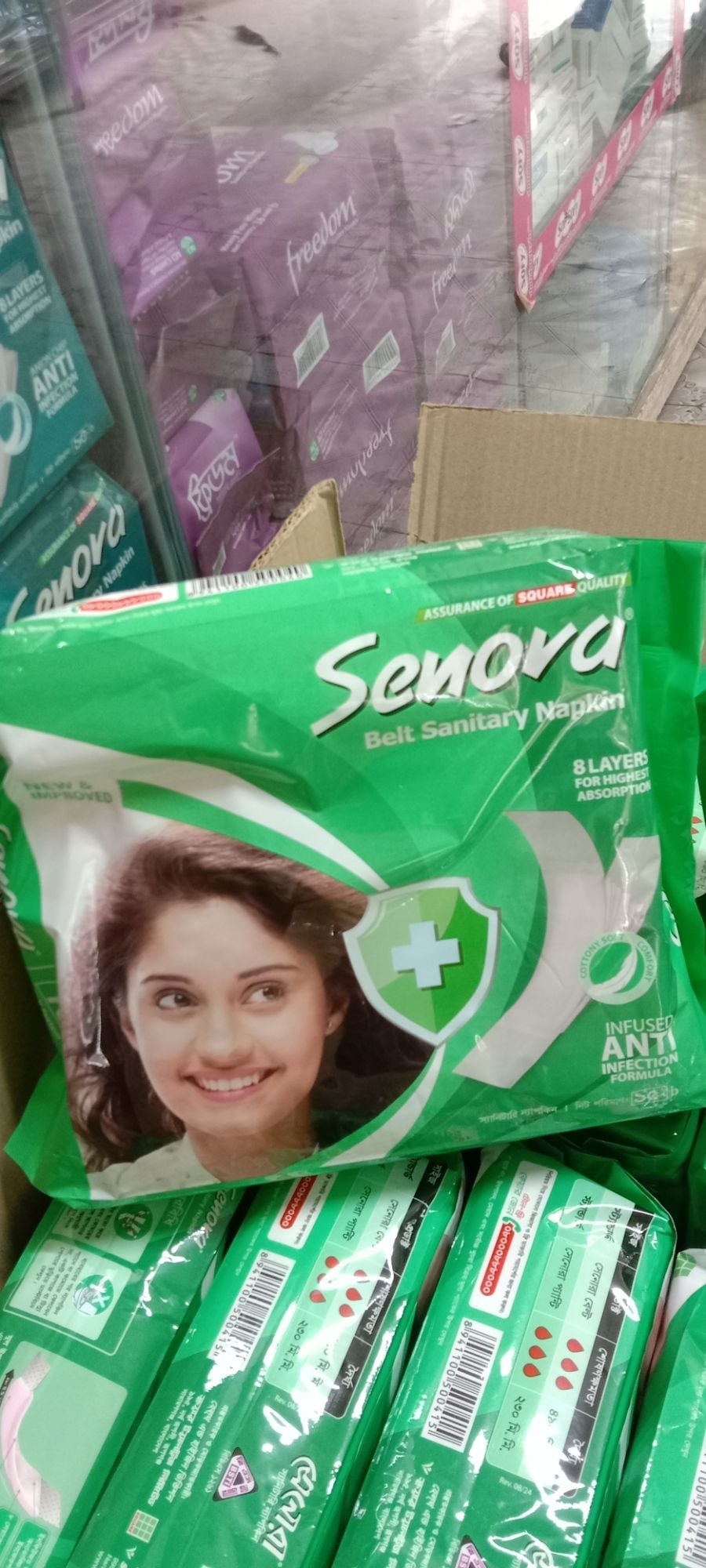 Picture of Belt System Sanitary Napkins - 10pads Green